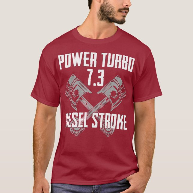 Power Turbo 73 Diesel Stroke Premium T Shirt (Framsida)