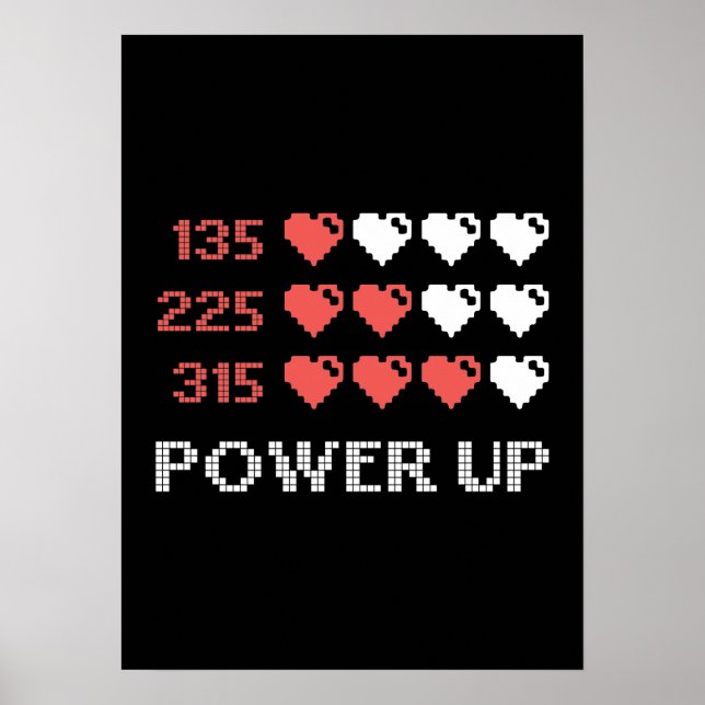 Power Up Pub, Funny, Gamer, Retro, Geek, Nerd Post Poster (Framsidan)