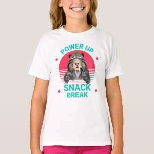 Power Up Snack Break Sabertooth Tiger T Shirt
