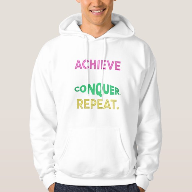 Power Up Your Hustle with Our Motivational Hoodie" Hoodie (Framsida)