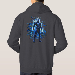 Power Vibe för Glitchcore Ice Shard Hoodie