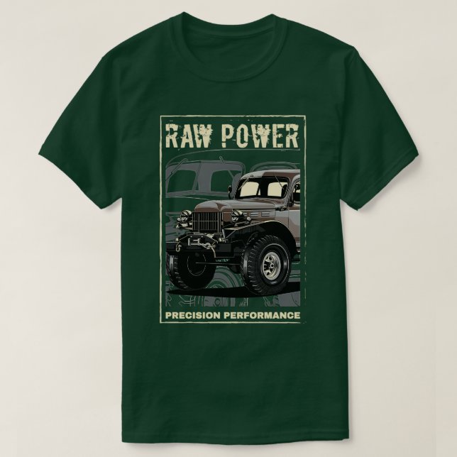 Power Wagon Lastbil T Shirt (Design framsida)