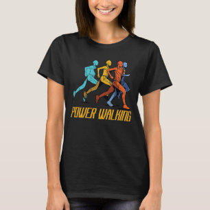 Power Walking People Exdoor Sport Walk Springa T Shirt