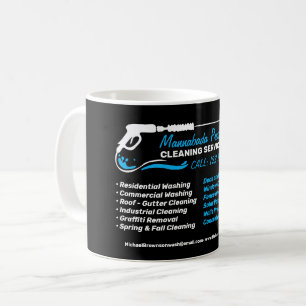 Power Washer House Städning tryck som Tvättar Kaffemugg