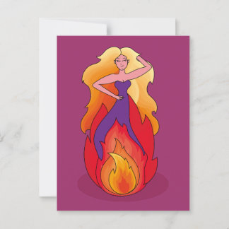 Power women postcard vykort