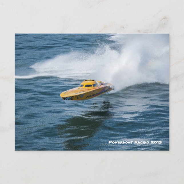 Powerboat-Tävla Vykort (Framsida)