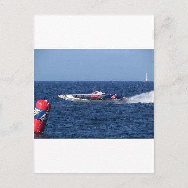 Powerboat Vykort (Framsida)