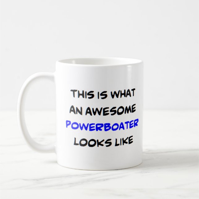 powerboater, fantastisk kaffemugg (Vänster)