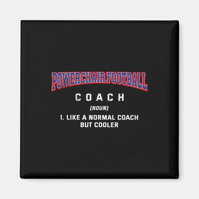 Powerchair Fotboll Coach Definition Rolig Power So Magnet (Framsidan)
