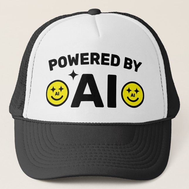 Powered by AI™ Trucker Hat Keps (Framsida)