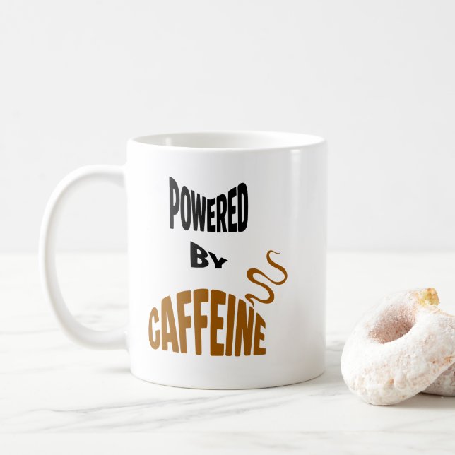 Powered By Caffeine Kaffemugg (Med munk)