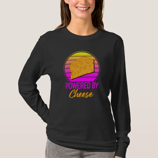 Powered By Cheese T Shirt (Framsida)