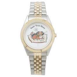 Powered by Coffee & Dog Dreams Armbandsur