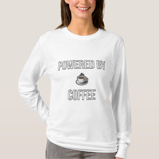 Powered by Coffee – Minimalist Coffee Lover Design T Shirt