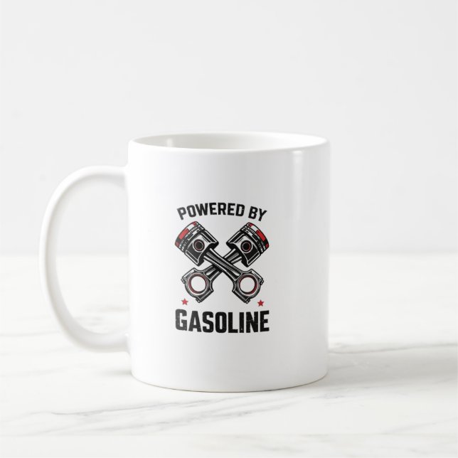 Powered by Gasoline Art Kaffemugg (Vänster)