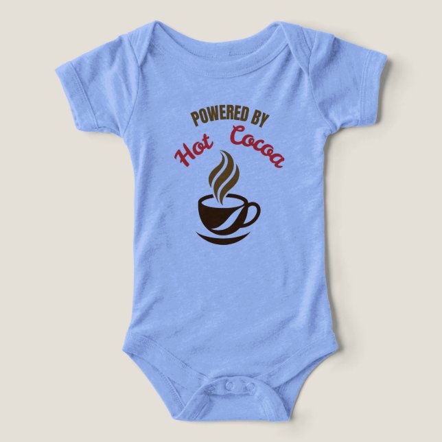 Powered by Hot Cocoa T Shirt (Design Framsida)