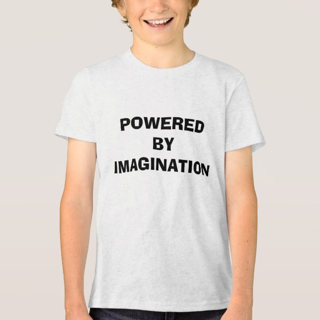 POWERED   BY   IMAGINATION T SHIRT (Framsida)