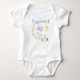 Powered by milk - mobile rattle t shirt