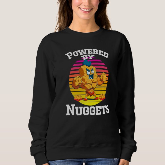 Powered By Nuggets - Chicken Nuggets Fries Nugs Pr T Shirt (Framsida)
