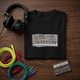 Powered by Oscillators – Retro Digital Wave Synth T Shirt