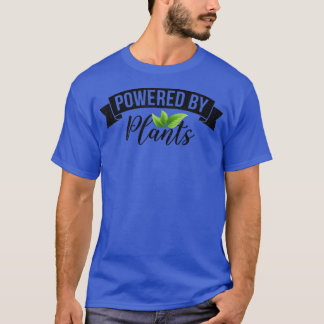 Powered By Plants Graphic Men Women Vegetarian Veg T Shirt
