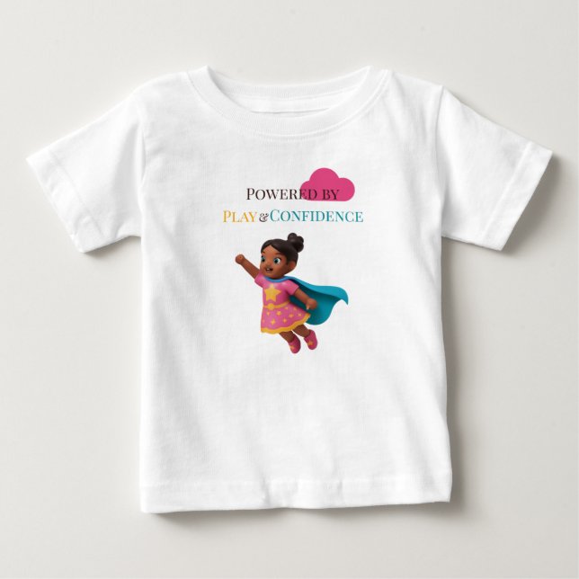Powered by Play & Confidence T Shirt (Framsida)