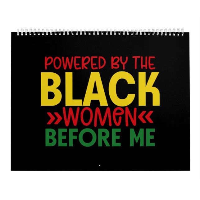 Powered By The Black Women Before Me Black History Kalender (Omslag)