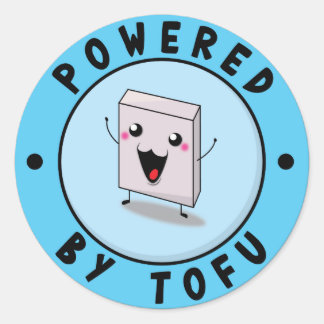 Powered by Tofu Runt Klistermärke