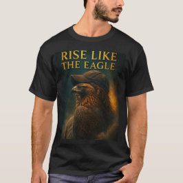 Powerful Eagle Hybrid Artwork Motivational Design T Shirt