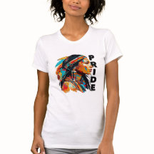 Powerful Native Spirit Woman Artistic Motif Design