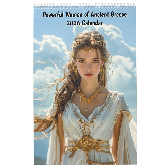 Powerful Women of Ancient Greece – 2026 Calendar Kalender (Omslag)