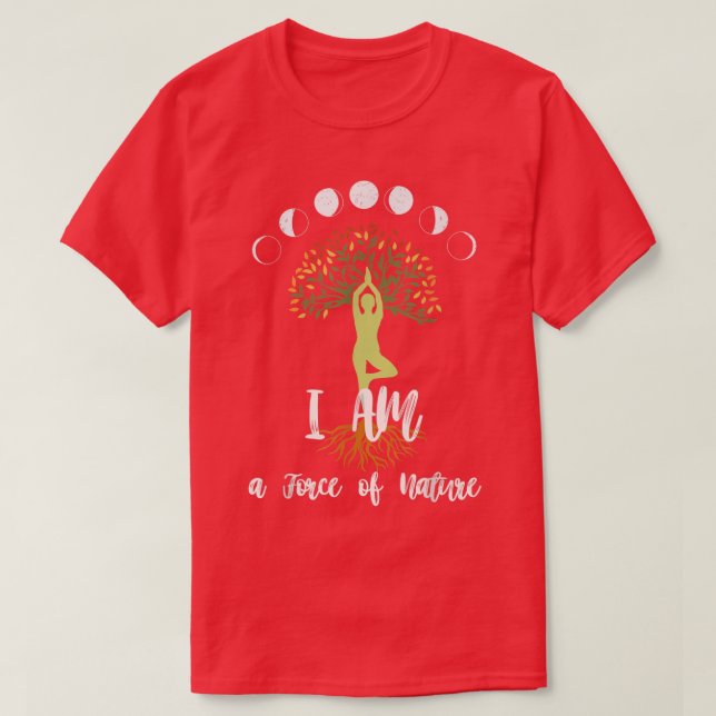 Powerful Womens Affirmation Inspirational Tree of  T Shirt (Design framsida)