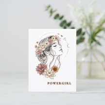 Powergirl – Blommig kvinna, styrka & självförtroen
