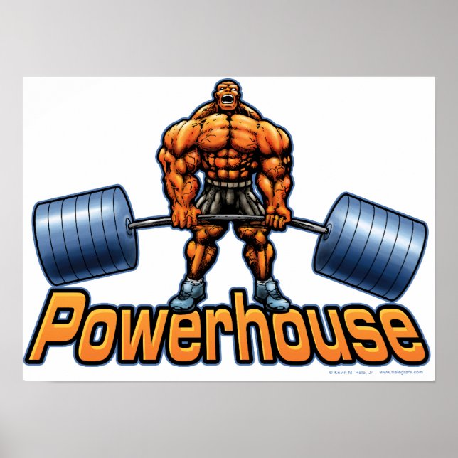 Powerhouse Deadlift Poster (Framsidan)