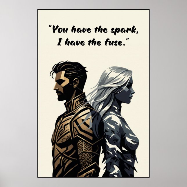 Powerless Book Quote Poster (Framsidan)