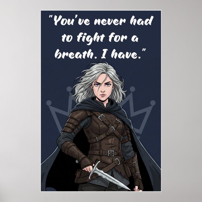 Powerless Book Quote Poster (Framsidan)