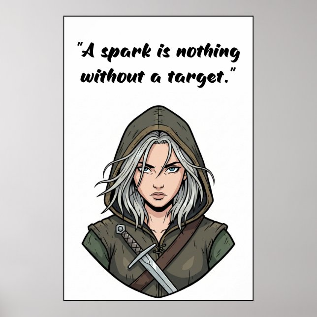 Powerless Book Quote Poster (Framsidan)