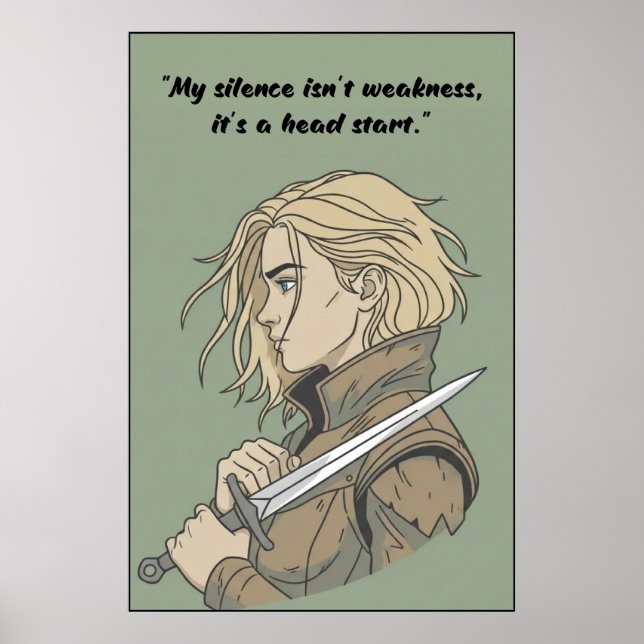 Powerless Book Quote Poster (Framsidan)