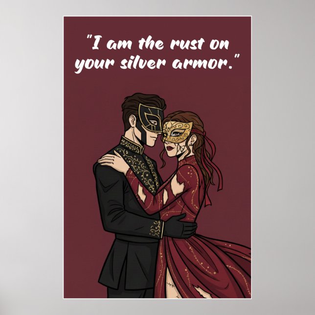 Powerless Book Quote Poster – I Am the Rust on You (Framsidan)