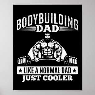 Powerlift Pappa Training Fitness Gym Bodybuilding Poster