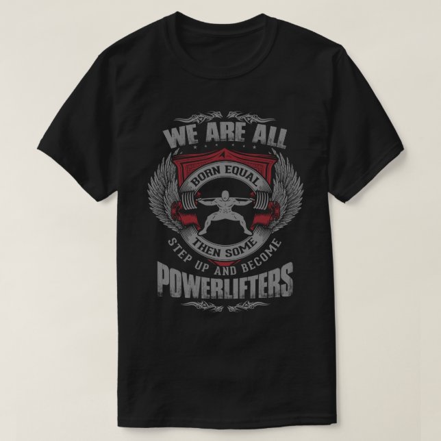 Powerlift - STEP UP - Gym Workout Motivational Tröja (Design framsida)