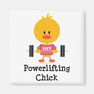 Powerlifting chickmagnet magnet
