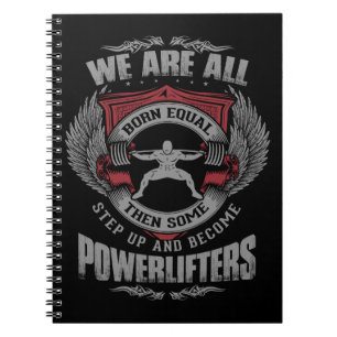 Powerlifting - KLIVA UPP - Motivational Anteckningsbok