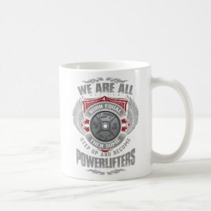 Powerlifting - KLIVA UPP - skivstången pläterar Kaffemugg