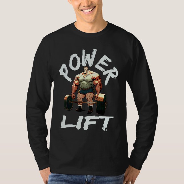 Powerlifting Workout Fitness  2 T Shirt (Framsida)