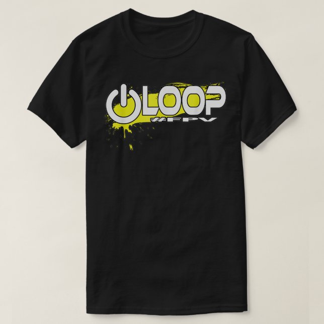 Powerloop Fpv Drone Pilot Drone Copter Tävling T Shirt (Design framsida)