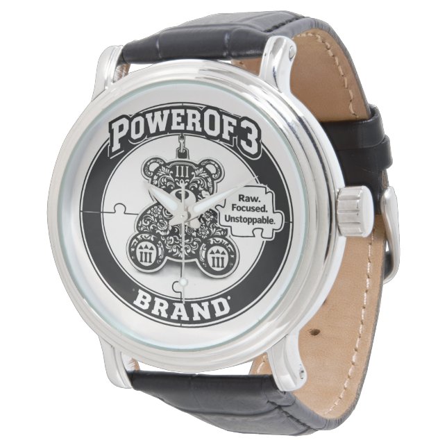 PowerOf3 Executive Crown Skeleton Watch Armbandsur (Vinklad)