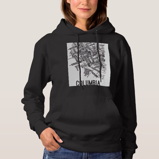 PowerOf3Brand Black & White Puzzle Hoodie T Shirt (Framsida)