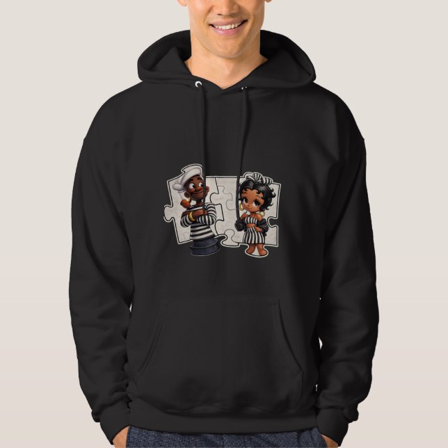 PowerOf3Brand Crown Crest Hoodie (Framsida)