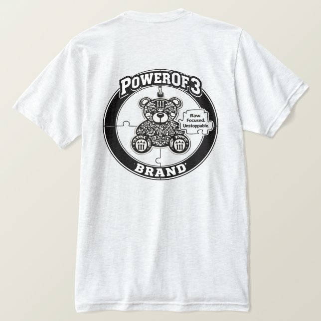 PowerOf3Brand Signature Crest Tee (Design baksida)